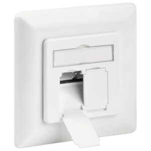 Tomada Dupla RJ45 (Branco) - GOOBAY