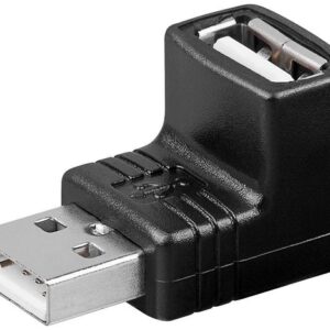 Ficha Adaptadora USB A Macho - USB A F?mea (90?) - GOOBAY