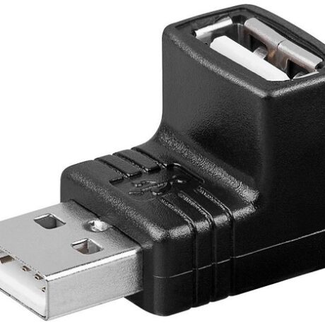 Ficha Adaptadora USB A Macho - USB A Fêmea (90º) - GOOBAY