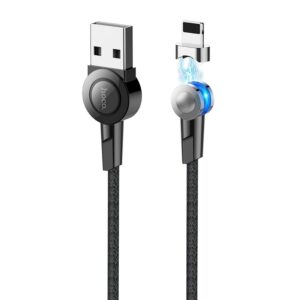 Cabo Magn?tico USB Macho - Lightning Macho S8 (Preto) 1,20 mts - HOCO
