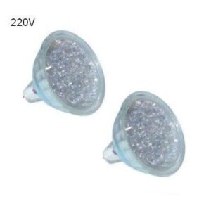 Blister 2x Lampadas 15 LEDs MR16 220V 1,2W Verde