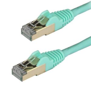 Cabo de Rede RJ45 Cat6a U/FTP Turquesa (2 mts) - STARTECH