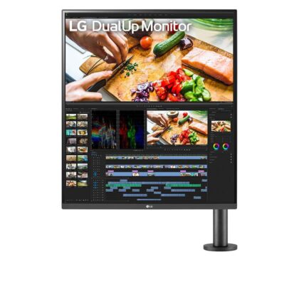 Monitor Profissional LG DualUp Ergo 28MQ780-B 27.6" SDQHD Multimédia Preto