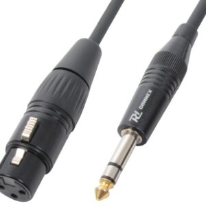 Cabo Jack 6,3mm Stereo - Canon Femea (1,5 mts) - Power Dynamics CONNEX