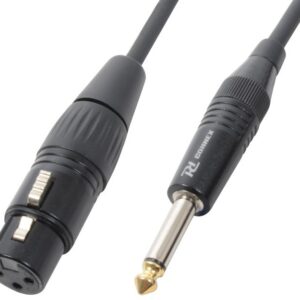 Cabo Jack 6,3mm Macho Mono - Canon Femea (12 mts) - POWER DYNAMICS CONNEX