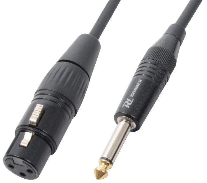 Cabo Jack 6,3mm Macho Mono - Canon Femea (12 mts) - POWER DYNAMICS CONNEX