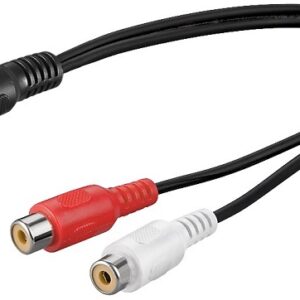 Cabo 2 RCA Femea - 1 RCA Macho (20cm)