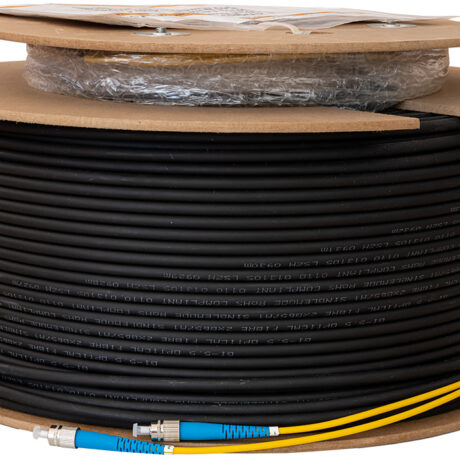 Bobine Cabo Fibra Óptica Duplo GI-5.5 Pré-Montado FC/PC-FC/PC Interior/Exterior (200 mts) - INVACOM