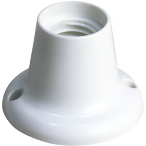Suporte de Lampada E27 c/ Base PC Direito (Branco) - GSC