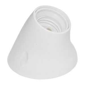 Suporte de Lampada E27 c/ Base PC Inclinado (Branco) - GSC