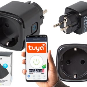 Tomada Inteligente Wi-Fi TUYA 3600W (Preto) - BLOW