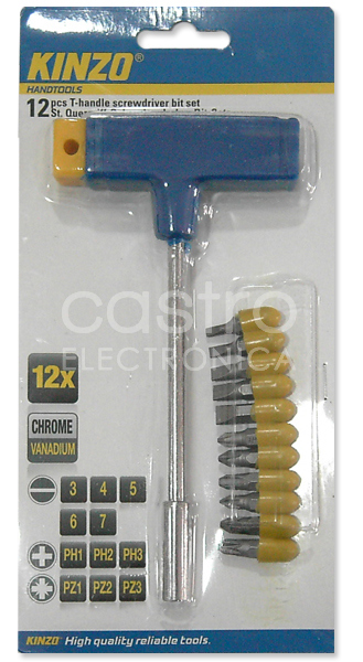 Chave com Punho T + 12 Bits - KINZO