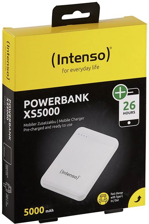 PowerBank 5000mAh XS5000 (Branco) - INTENSO