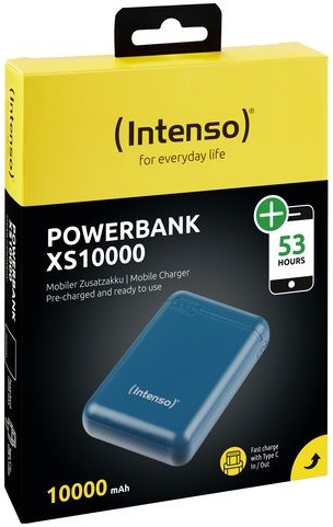 PowerBank 10000mAh XS10000 (Azul Petróleo) - INTENSO