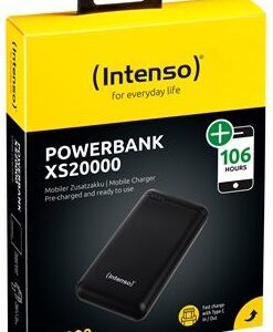 PowerBank 20000mAh XS20000 (Preto) - INTENSO