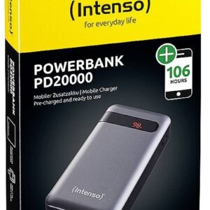 PowerBank 20000mAh PD20000 (Cinza) - INTENSO