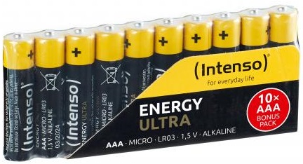 Pack 10x Pilhas Alcalinas LR03 AAA - INTENSO