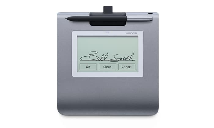 Terminal de Assinaturas Wacom STU-430 com monitor LCD 9.6 x 6 cm eletromagnético com cabo USB