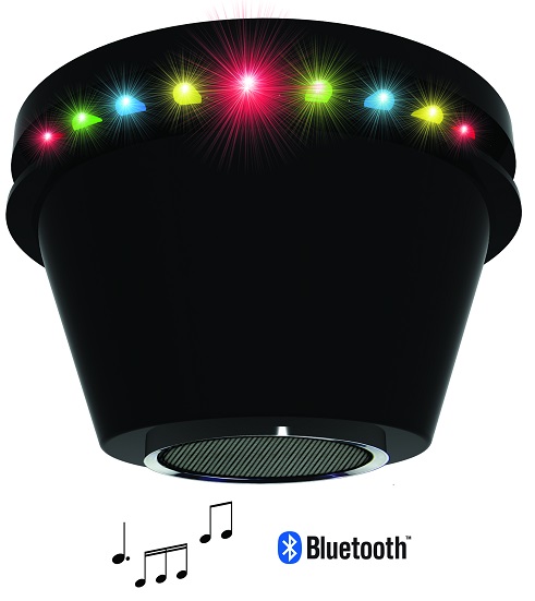 Projector Efeitos Disco 24 LEDs c/ Coluna Bluetooth 5W - PartyFunLights
