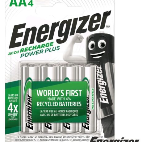 Blister 4 Pilhas Recarregáveis 1,2V 2000mAh Ni-Mh - AA - ENERGIZER Power Plus
