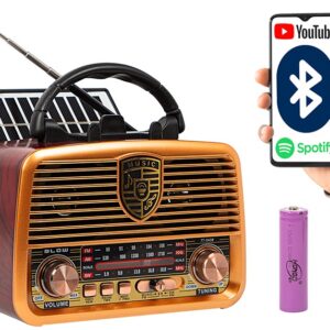 R?dio Port?til Anal?gico Retro RA10 Bluetooth AM/FM - BLOW