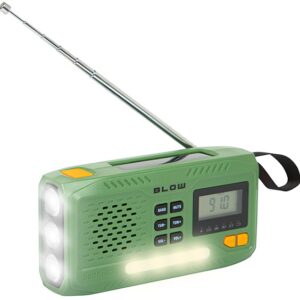R?dio Port?til AM/FM Anal?gico Solar c/ PowerBank 4000mAh (RA13) - BLOW