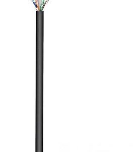 Bobine Cabo UTP Rigido CAT6 (COBRE) Preto p/ Exterior (100 mts) - GOOBAY