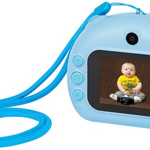 Câmara Fotográfica Infantil 12Mpx Full HD 1080p c/ Impressora Instantânea (Azul) - BLOW