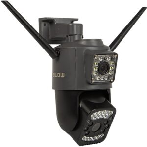 C?mara de Vigil?ncia Wi-Fi PTZ 2MP + 2MP H-332-B c/ Lente Dupla Girat?ria - BLOW