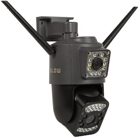 Câmara de Vigilância Wi-Fi PTZ 2MP + 2MP H-332-B c/ Lente Dupla Giratória - BLOW