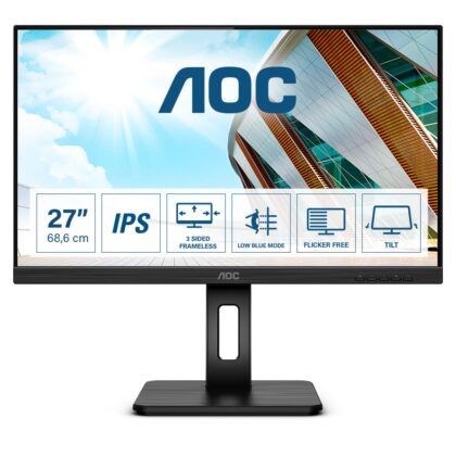 Monitor Profissional AOC 27P2Q 27" Full HD Multimedia Preto