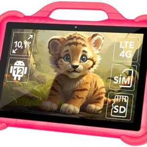 Tablet Android 10,1 KidsTAB10 4G 4GB/64GB Wi-Fi c/ Capa Rosa - BLOW