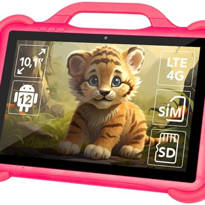 Tablet Android 10,1 KidsTAB10 4G 4GB/64GB Wi-Fi c/ Capa Rosa - BLOW