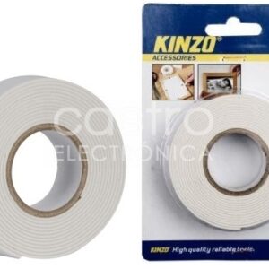 Rolo Fita Cola Dupla Face 19mm (2,3 mts) - KINZO