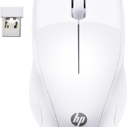 Rato Ótico 220 Wireless 1600DPI (Branco) - HP
