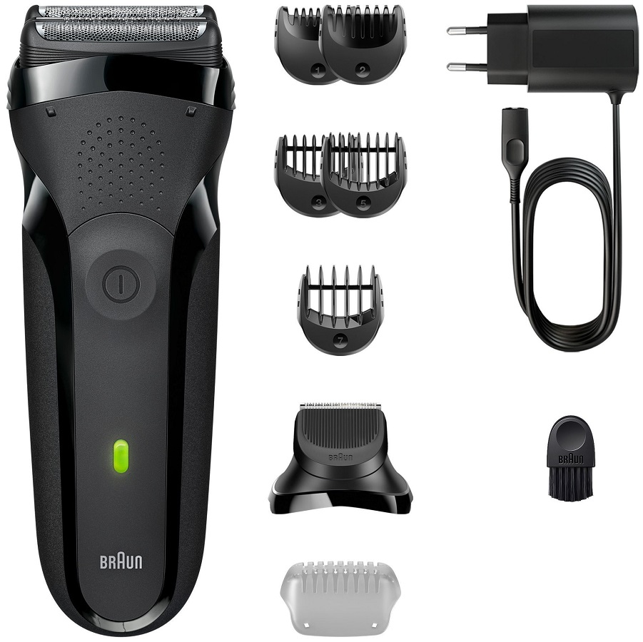 Máquina de Barbear Series 3 300BT (Preto/Cinzento) - BRAUN