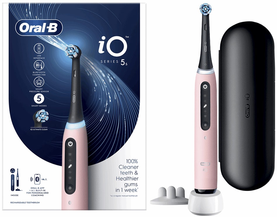 Escova de Dentes Elétrica iO Série 5S (Rosa) - ORAL-B