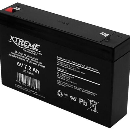 Bateria Chumbo 6V 7,2Ah (148 x 34 x 98 mm) - XTREME