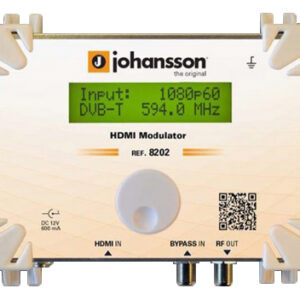 Modulador Digital HDMI FULL HD 1080p c/ Display para DVB-T/DVB-C/DMB-T e ATSC - Johansson