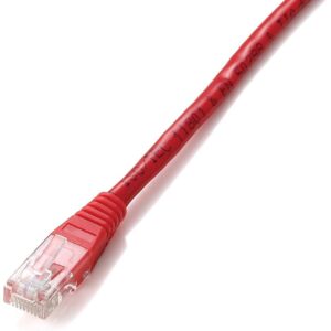 Cabo de Rede RJ45 U/UTP Cat5e Vermelho (5 mts) - EQUIP