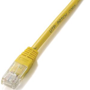 Cabo de Rede RJ45 U/UTP CAT5e Amarelo (3 mts) - EQUIP