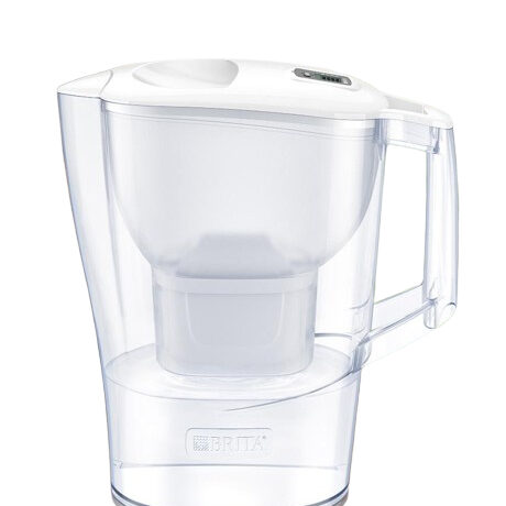 Jarro de Água c/ Filtro Aluna 2.4L (Transparente/Branco) - BRITA