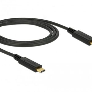 Cabo USB C Macho - USB C Macho (1 metro) - DELOCK