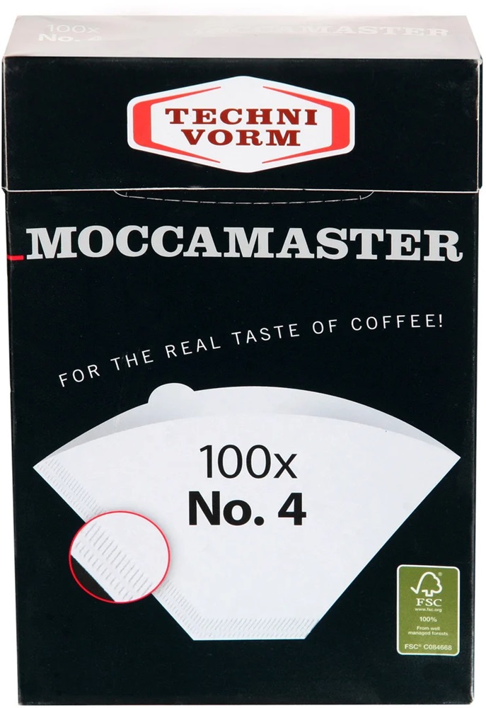 Pack 100x Filtros de Café (Branco) - MOCCAMASTER