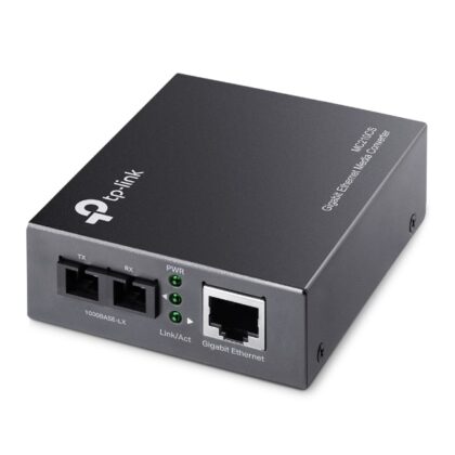 Conversor Tp-Link de RJ45 1000Mbps para 11000Mbps Fibra single-mode SC - Full-duplex até 15Km