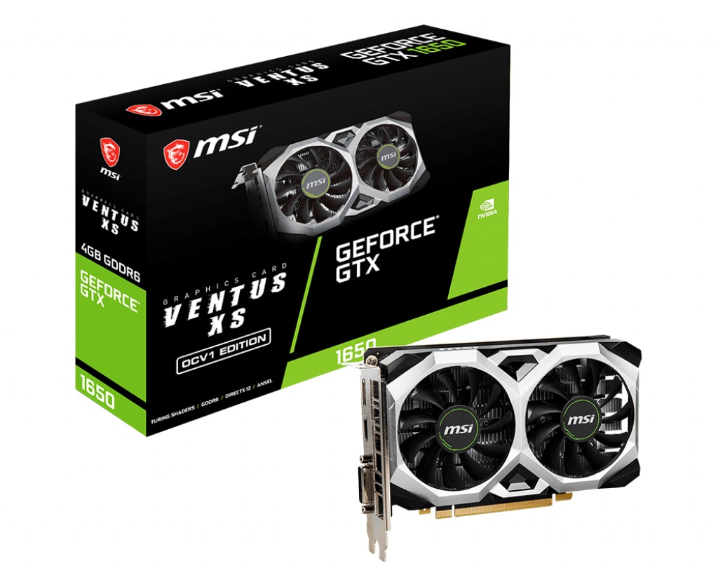 Placa Gráfica MSI GTX 1650 D6 Ventus 4GB GDDR6