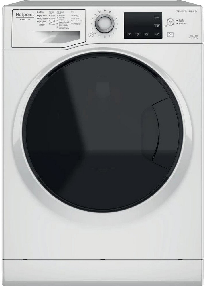 Máquina de Lavar e Secar NDB 9636 DA SPT 6/9Kg D (Branco) - HOTPOINT