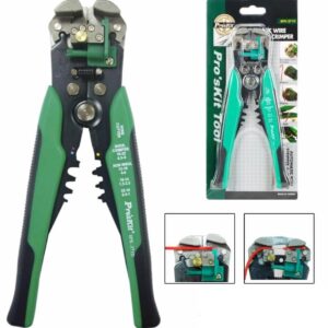 Alicate Corte, Descarnador e Cravar Terminais (210mm) - Proskit