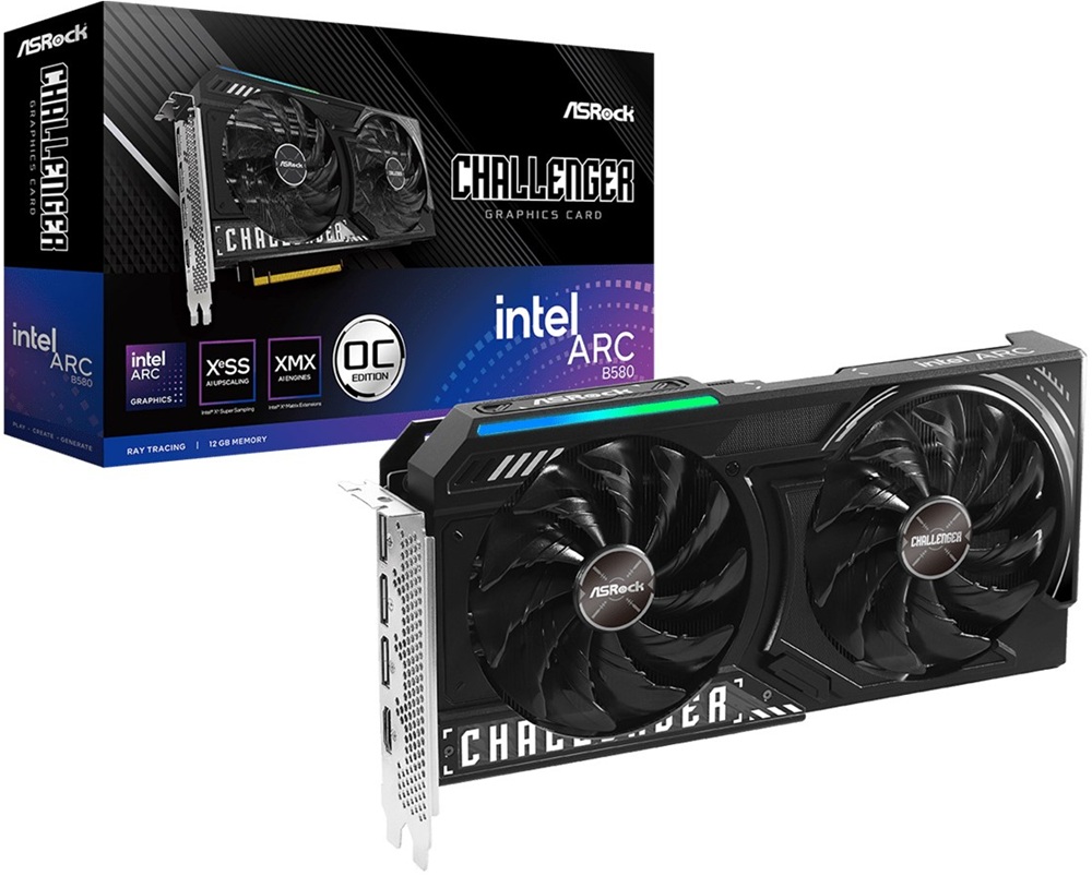 Placa Gráfica Intel Arc B580 Challenger 12GB OC GDDR6 - ASROCK