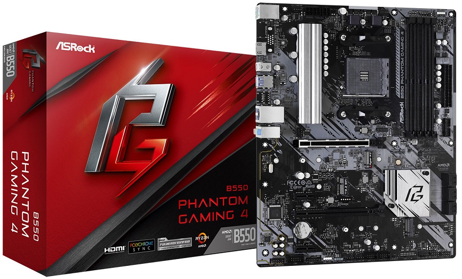 Motherboard ATX B550 Phantom Gaming 4 SktAM4 - ASROCK